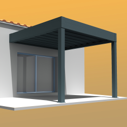 Pérgola retrátil HYLIA 4,50x4,109 M Motorizado com interruptor  - 1 2