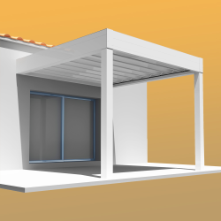 Pérgola retrátil HYLIA 5,00x5,213 M Motorizado com interruptor  - 1 2