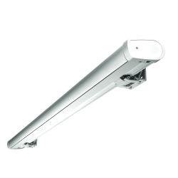 Tenda da sole SUZY 6,00x3,50 M - Motorizzata con telecomando + LED - Telaio: Bianco - Tessuto: Grigio chiaro S122  - 1 2