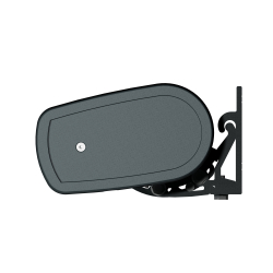 Tenda da sole SUZY 5,00x3,50 M - Motorizzata con telecomando - Telaio: Grigio antracite - Tessuto: Grigio scuro S128  - 1 2