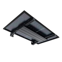 Toldo solar fotovoltaico Topaze 1 painel - Cinza antracite - 1 2