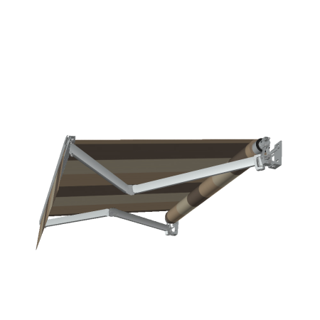Toldo loggia SAPHIR Cinza Alu 4,00x2,50M + Lambrequim (Manual, Multicolor S014P)  - 3
