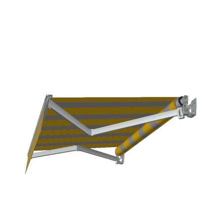 Toldo loggia SAPHIR Cinza Alu 4,00x2,50M + Lambrequim (Manual, Multicolor S014P)  - 4